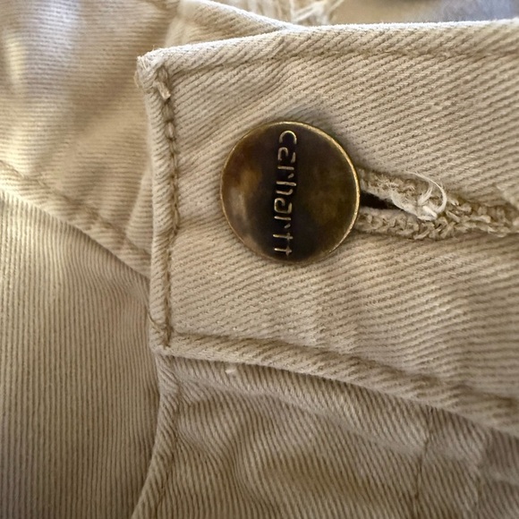 Carhartt Men’s Tan Relaxed Fit Pants 42X30 5 Pocket Belt Loops Chino Well Made - Picture 15 of 16